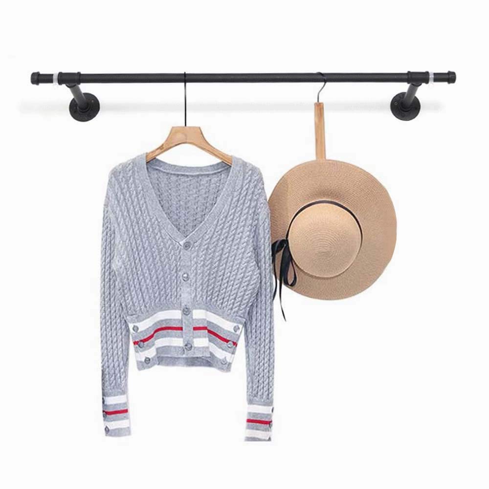 Punch-Free Clothes Rods - Adjustable Wall-Mounted Hanging Rack for Indoor Bathroom & Closet Organization | Space-Saving Detachable Clothes Hanger for Towels, Robes & Coats