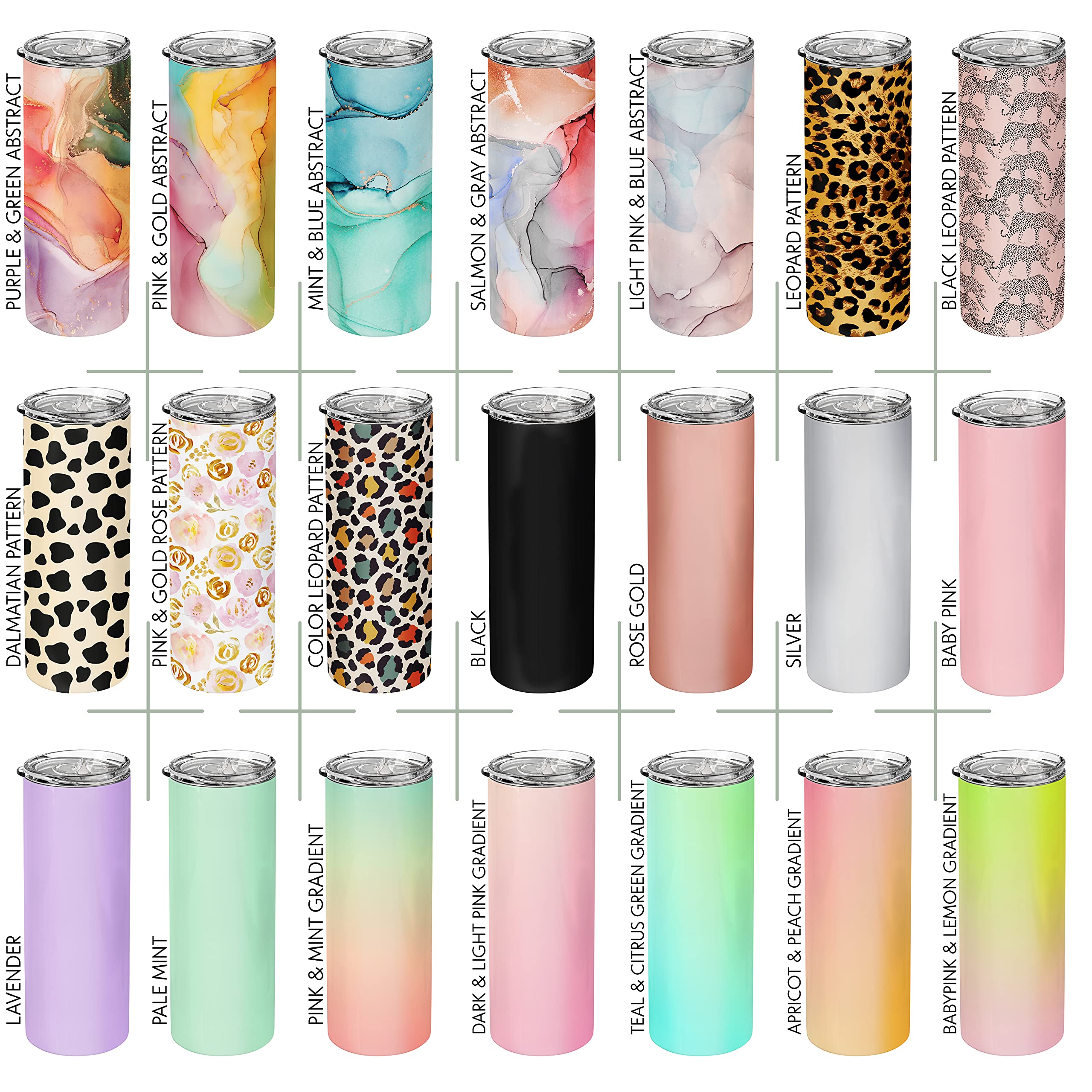 Custom Skinny Tumbler 20 Oz with Lid & Straw - Personalized Text, 21 Colors, 10 Fonts - Ideal Gift for Mom, Bridesmaids, Best Friends - Perfect for Birthdays, Proposals, Office Use & Outdoor Adventures