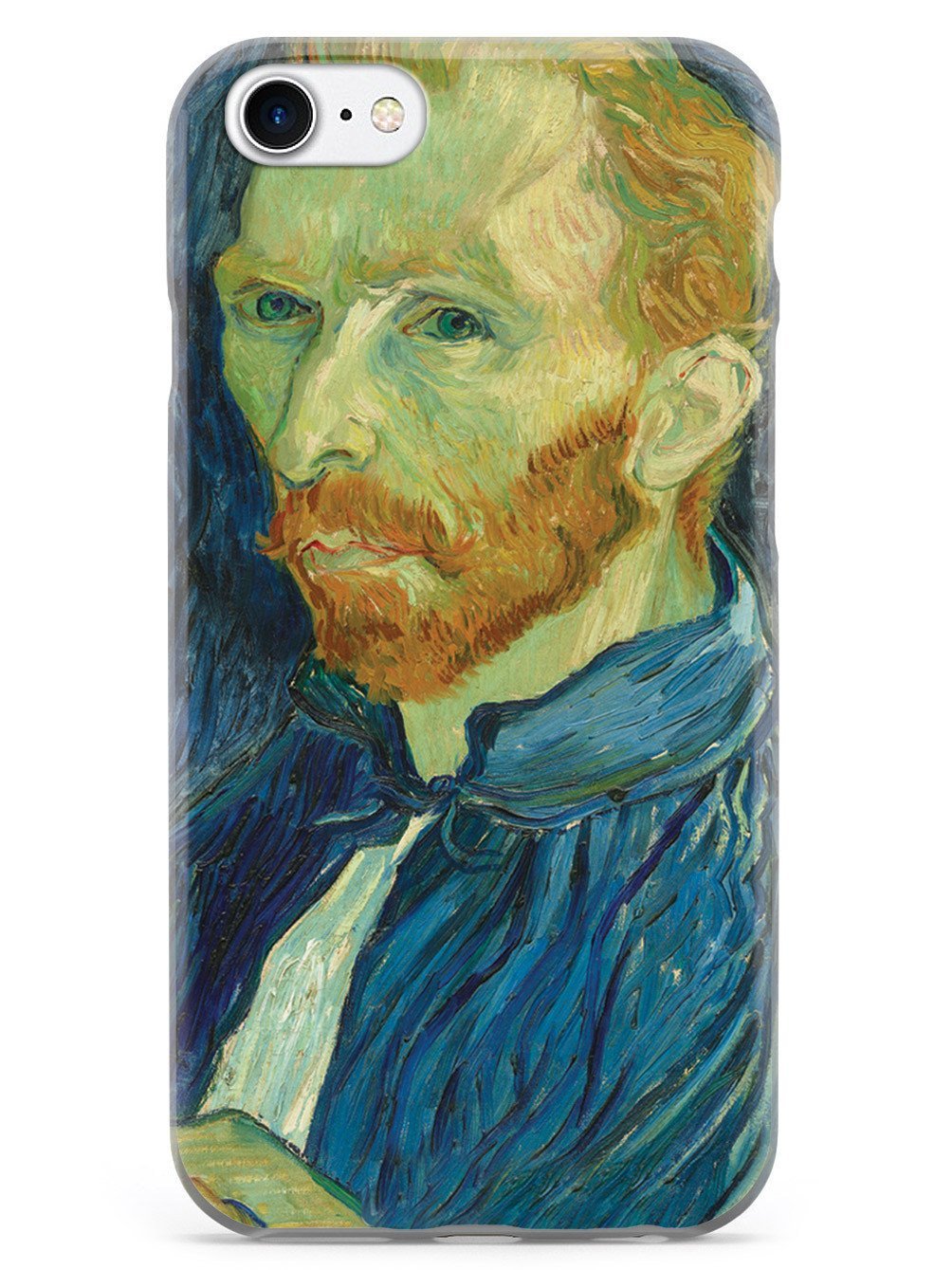 Van Gogh Self-Portrait iPhone 8 Case - 3D Textured Protective Cover for Apple iPhone 8 - Shockproof & Scratch Resistant - Perfect for Everyday Use, Travel & Gift Giving