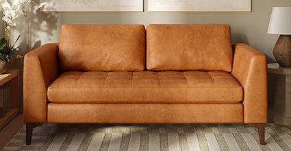 Modern 3-Seater Apartment Sofa - Calle 75 Collection | Comfortable Fabric Couch for Small Spaces | Perfect for Living Rooms, Studios & Lofts