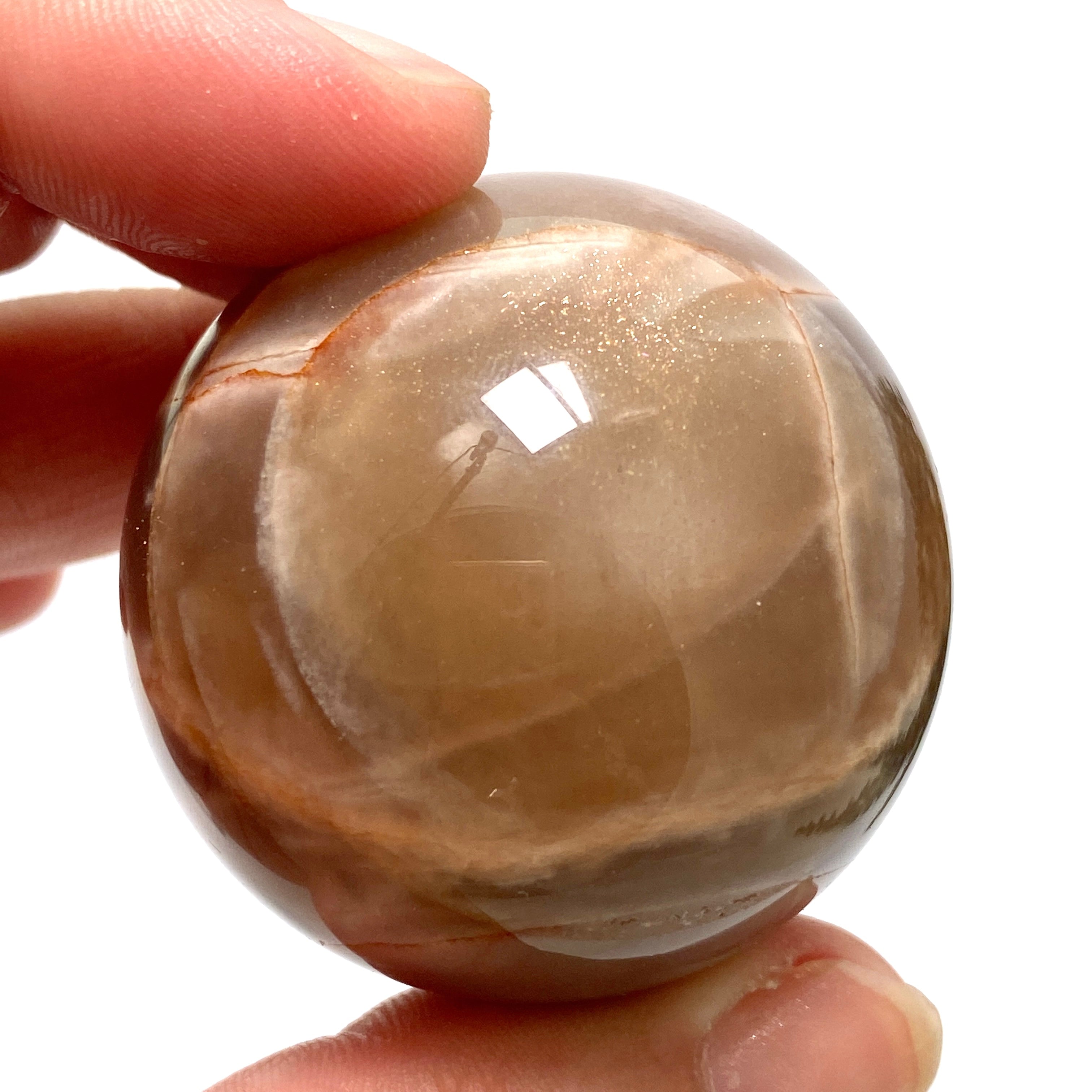 Black Sunstone Sphere BSS 01 - Natural Healing Crystal for Meditation, Energy Work & Home Decor