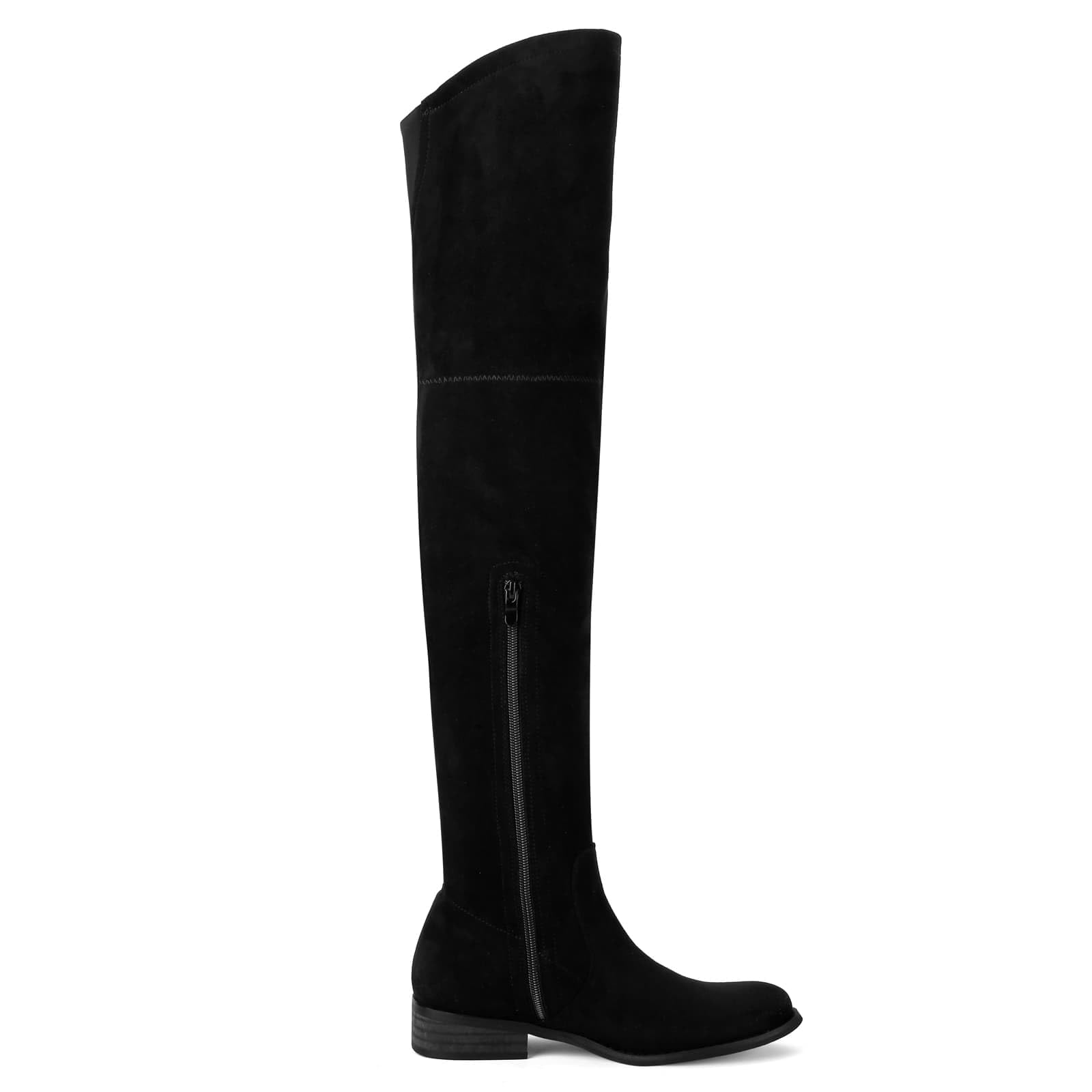 Stylish Women's Over The Knee Boots - Thigh High Stretchable Boots with Low Block Heel & Pointed Toe | Perfect for Fall/Winter Fashion, Date Nights & Office Wear