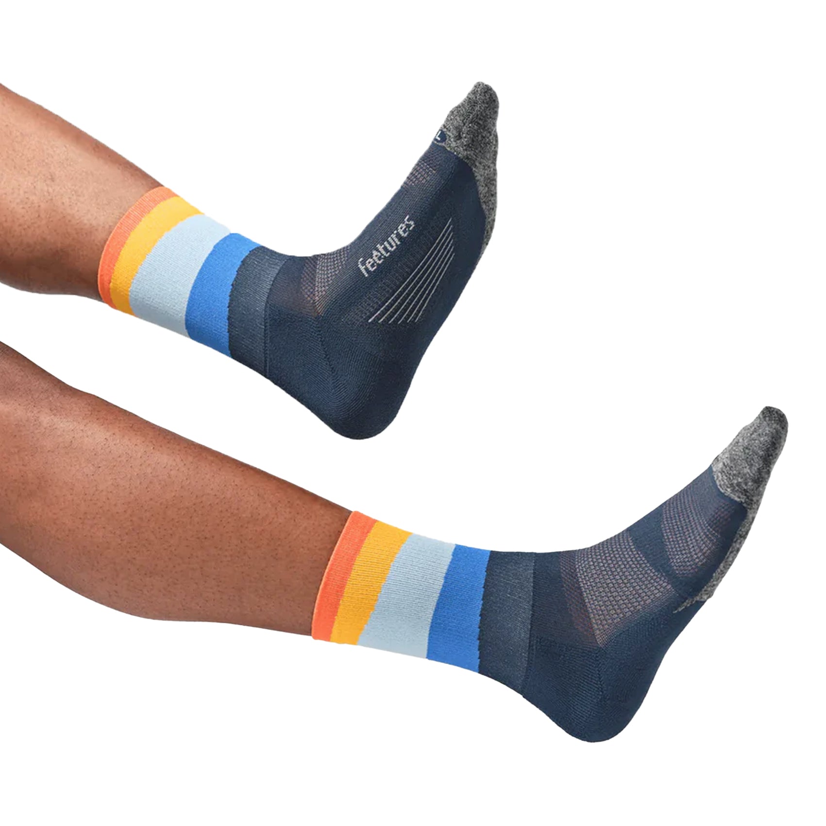 Feetures Elite Ultra Light Cushion Mini Crew Socks for Men & Women - Perfect for Running, Hiking & Everyday Comfort