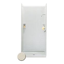 Swan SS0629601.072 Solid Surface Glue-Up 1-Piece Shower Wall Panel, 0.25