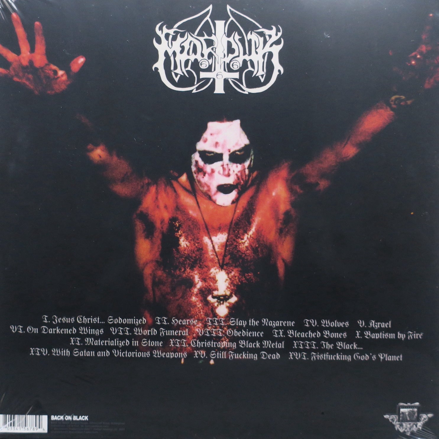 Marduk 'World Funeral Jaws of Hell MMIII' Limited Edition Red/Black Vinyl 2LP Record - Perfect for Metal Music Collectors & Black Vinyl Enthusiasts