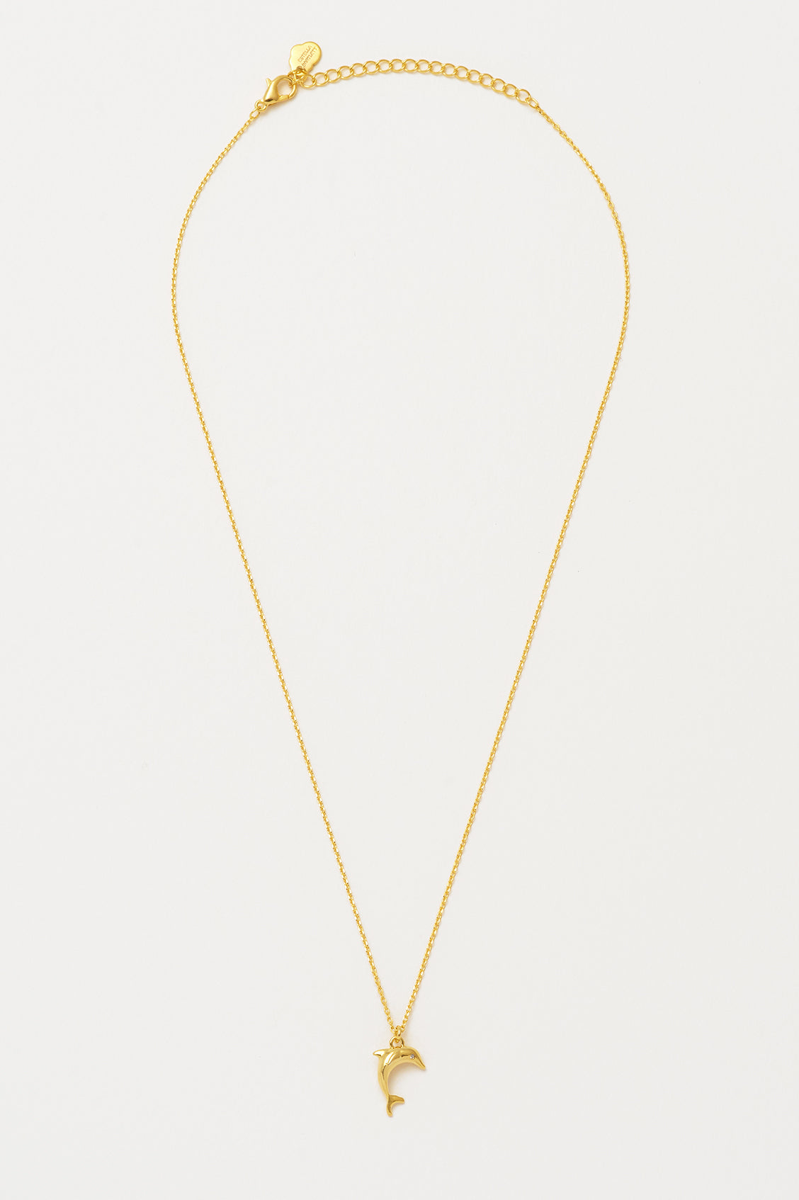 14K Gold Plated Dolphin Pendant Necklace for Women - Elegant Marine Jewelry Gift for Birthday, Anniversary & Beach Vacations | EBN5071G