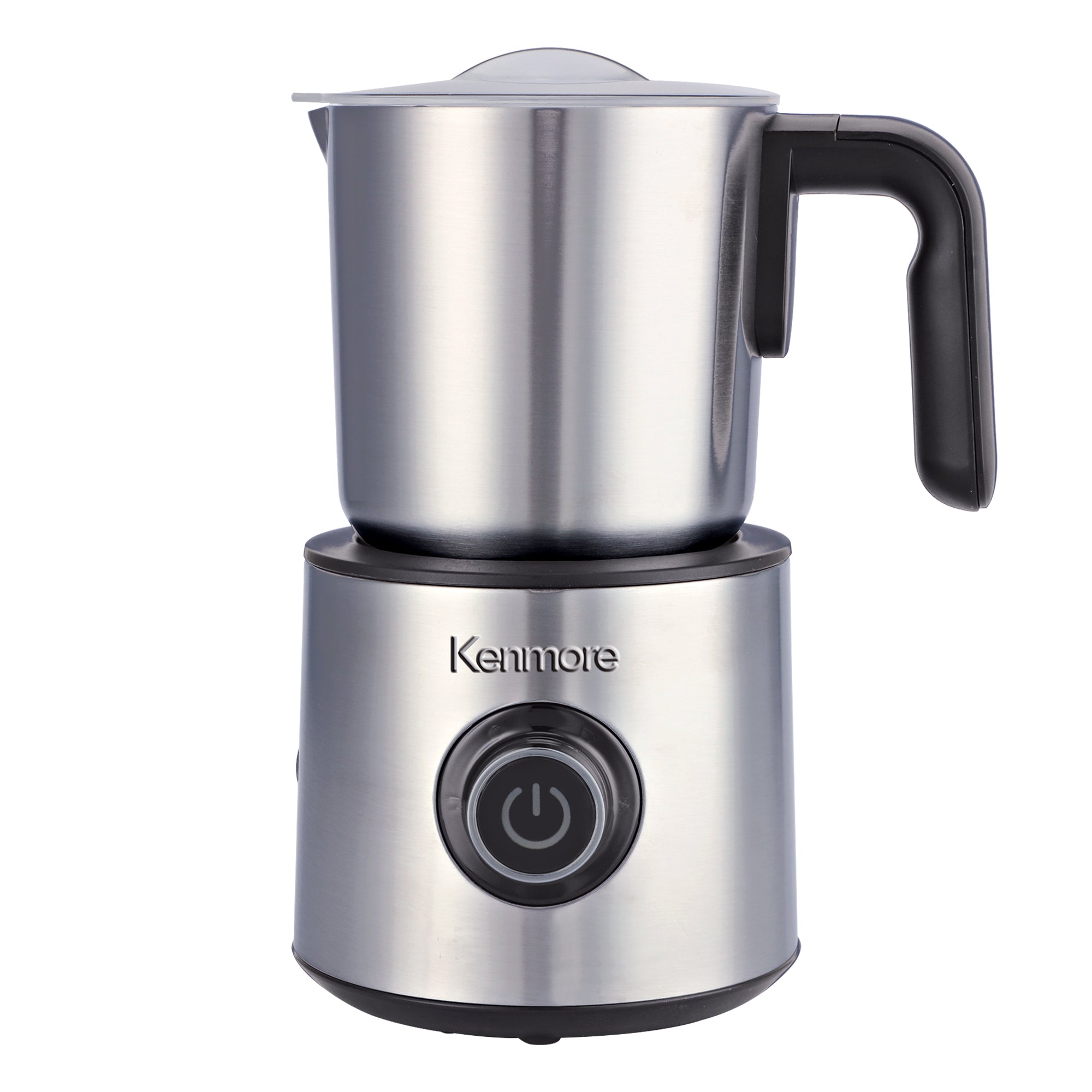 Kenmore 4-in-1 Automatic Milk Frother & Steamer - 16oz Stainless Steel Detachable Pitcher for Hot & Cold Foam - Quiet Electric Milk Warmer for Coffee, Latte, Cappuccino, Macchiato & Hot Chocolate - Perfect for Home Baristas & Coffee Lovers