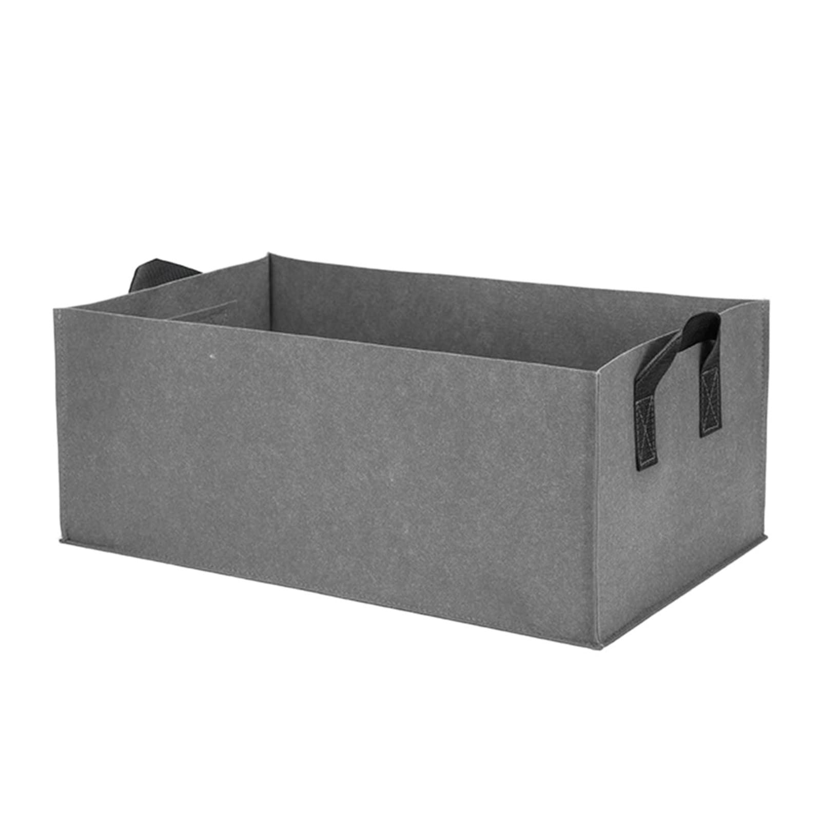 **Breathable Fabric Raised Garden Bed - Rectangle Hand Planter Container Bag for Plants, Vegetables & Herbs | Portable Potting Tray for Patio, Balcony & Indoor Gardening**