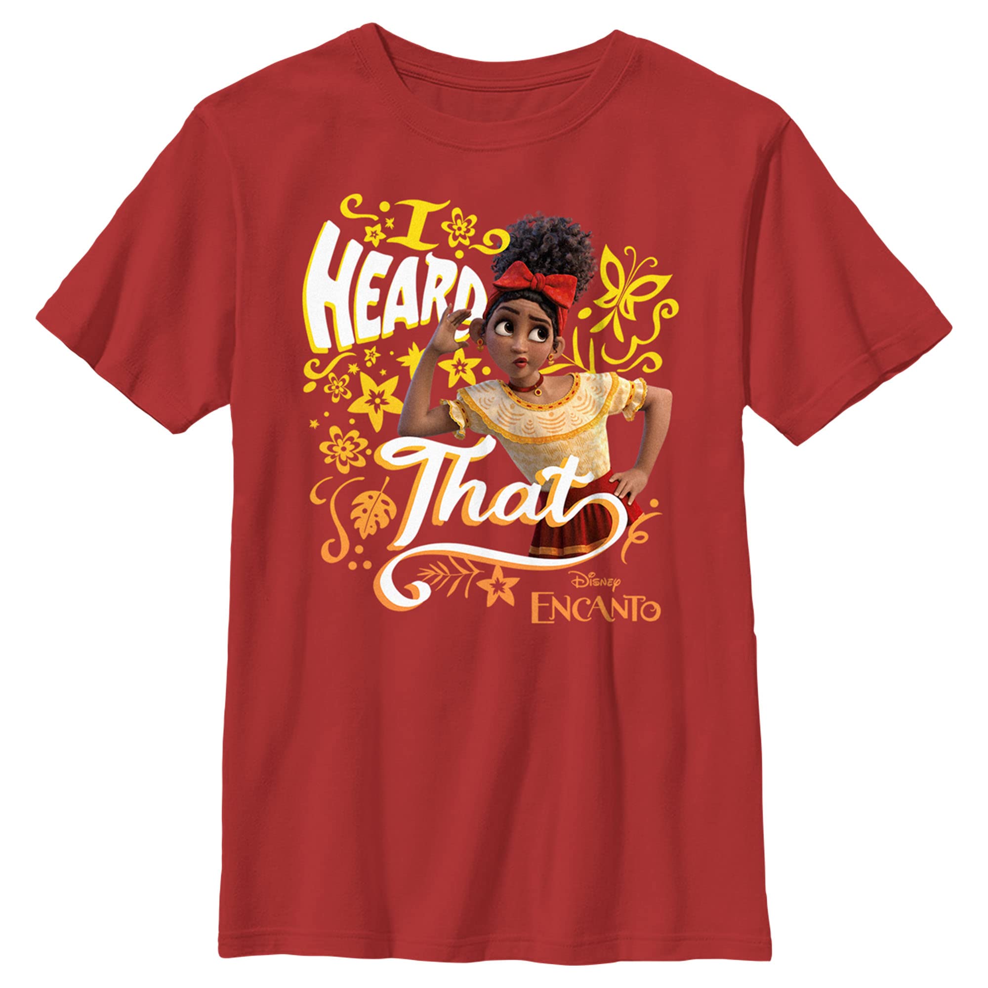 Disney Boys' Delores Heard Graphic T-Shirt - Soft Cotton Short Sleeve Tee for Kids - Perfect for School, Playdates & Disney Theme Park Visits
