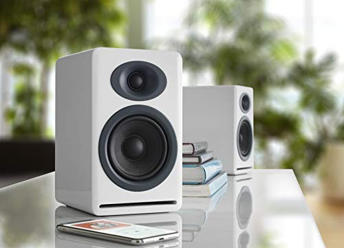 Audioengine P4 Passive Bookshelf Speakers - High-Performance 2-Way Home Stereo & Desktop Speakers (White) | Perfect for Home Theater, Music Listening & Office Setup