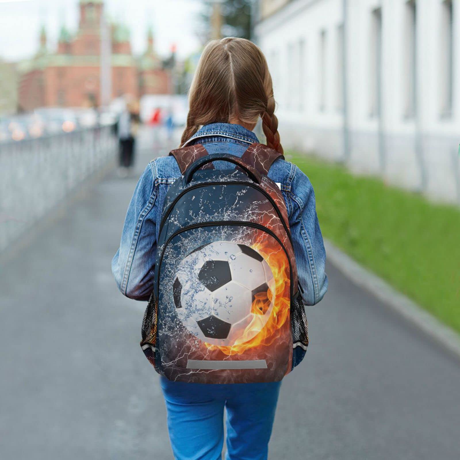 **Best Soccer Backpack for Boys - Durable School Bookbag with Football Design, Kids Travel Rucksack & Laptop Bag - Perfect for Sports, School & Travel**