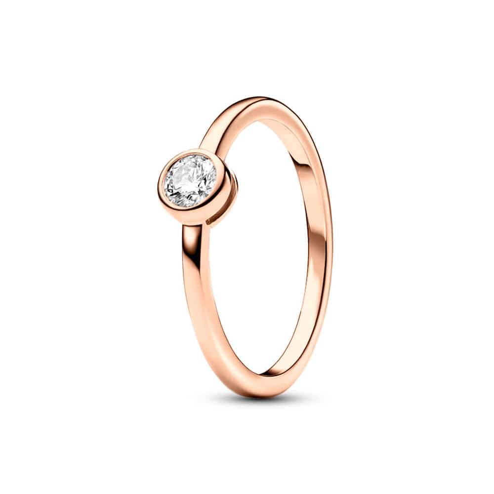 Petite Lab Grown Diamond Bezel Promise Ring for Women - Elegant Minimalist Engagement & Anniversary Jewelry Gift