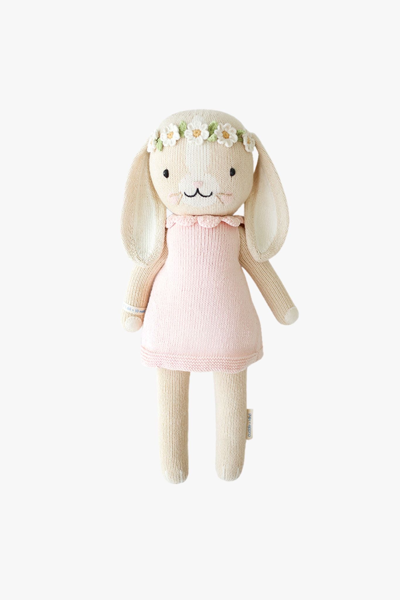 Blush Hannah the Bunny Little - Soft Plush Toy for Babies Under 1 Year | Cute Nursery Decor & First Birthday Gift for Infant Girls and Boys