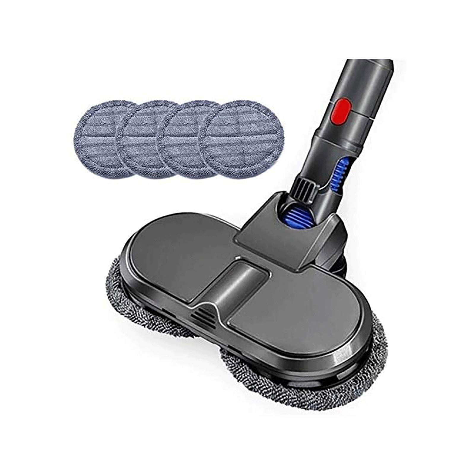 Dyson Vacuum Cleaner Replacement Soft Roller Head - Electric Spray Mop Attachment, Dry Mop Cleaning Brush for Hardwood Floors & Tile (Gray) | Perfect for Pet Hair, Dust & Deep Cleaning