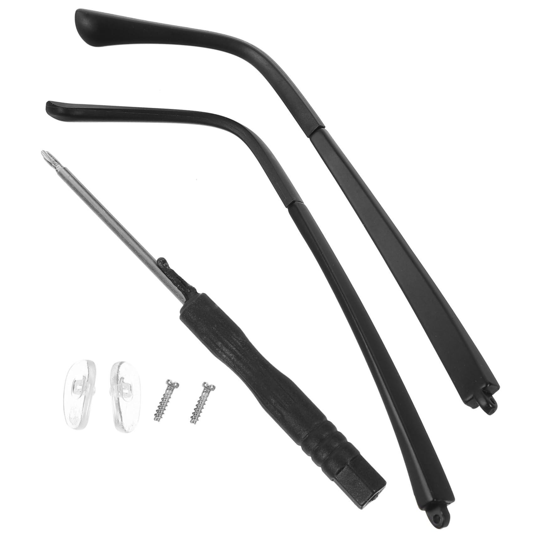 FOMIYES 4 Pairs of Glasses Replacement Arms & Nose Pads - Universal Eyeglass Frame Repair Kit for Sunglasses, Reading Glasses - DIY Eyewear Accessories for Home, Office, and Travel Use