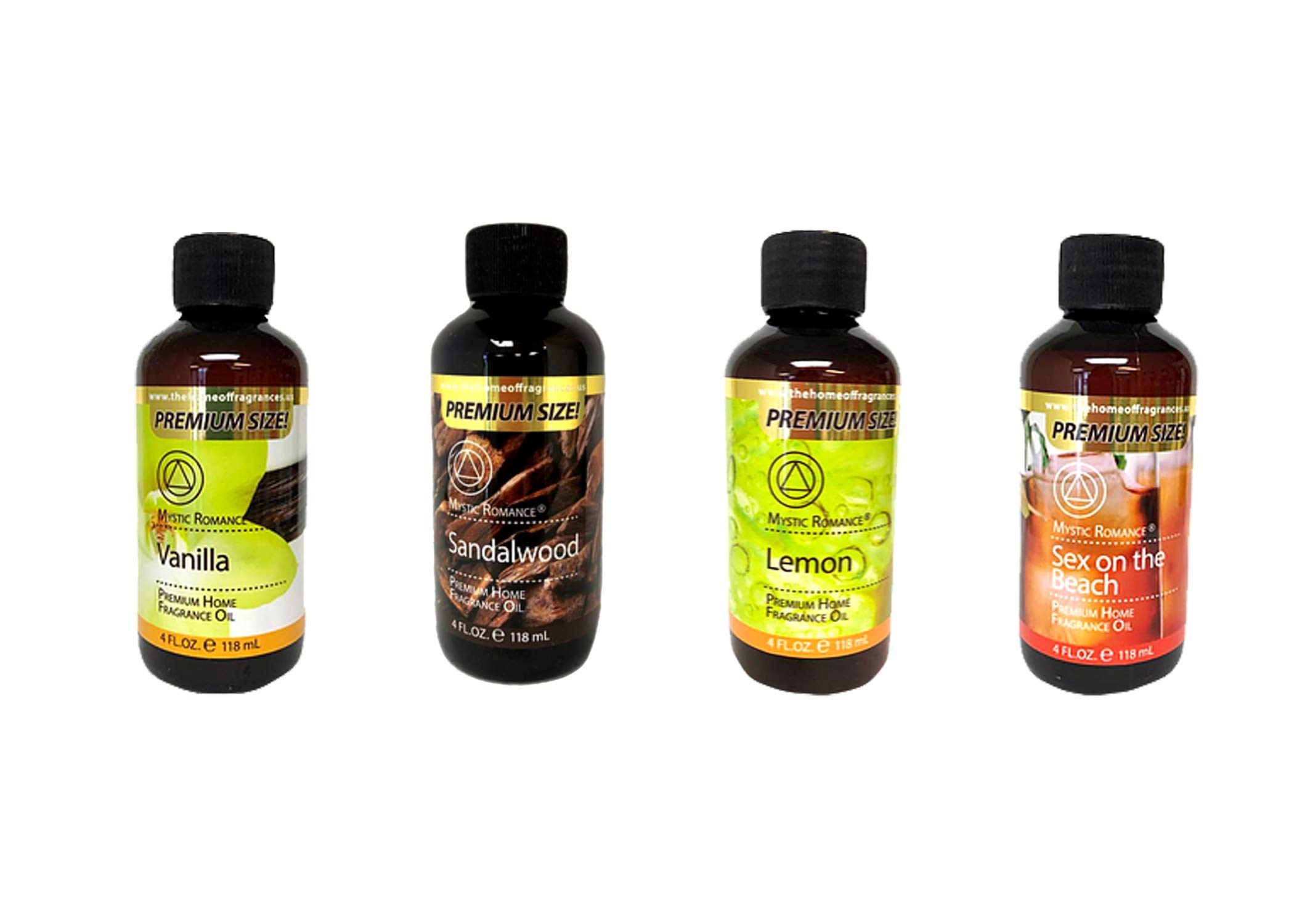 4 Pack 4oz Fragrance Oils - Premium Scented Oils for Diffusers, Candles, Soaps & Home Aromatherapy