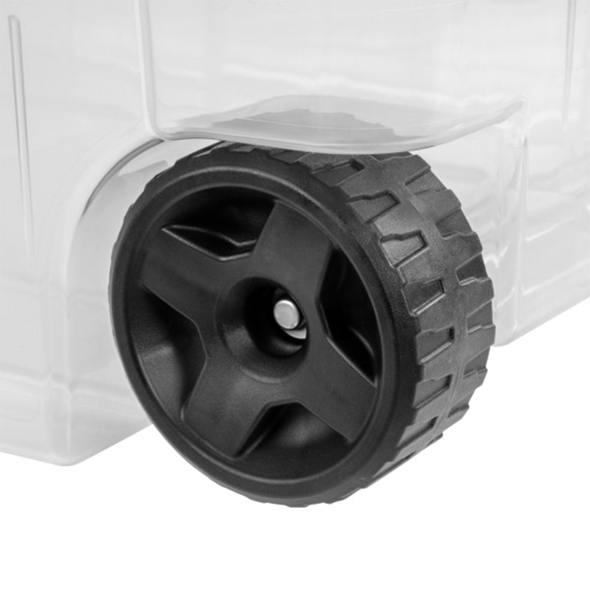 Sterilite 8-Pack 160 Qt Stackable Storage Bins with Latching Lids & Wheels, Gray - Perfect for Home Organization, Garage Storage & Moving Supplies