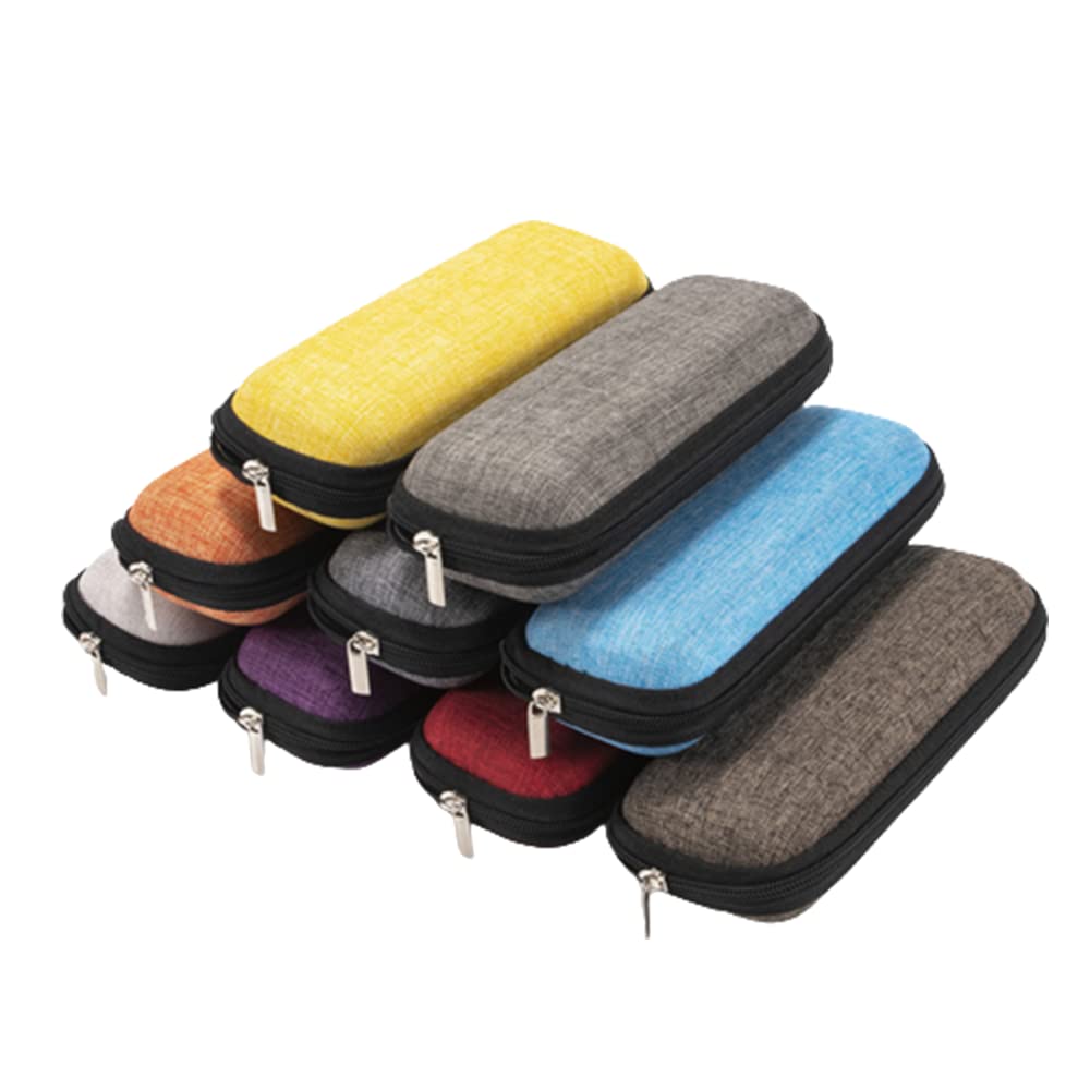 Zipper Glasses Storage Box - Portable Eyeglass Case for Men & Women - Fits Eyeglasses & Sunglasses (15x35cm) - Perfect for Travel, Office & Home Organization