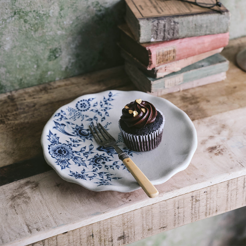 Hand Painted Ceramic Artisan Plate - Unique Handcrafted Decorative Dish for Dining, Wall Decor & Gift Giving
