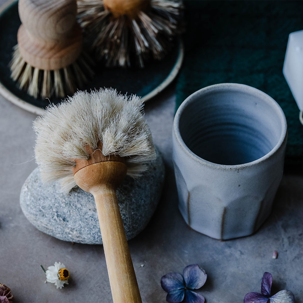 Premium Wooden Handle Glass Cleaning Brush - Durable Window & Mirror Scrubber for Sparkling Clean Surfaces at Home or Office