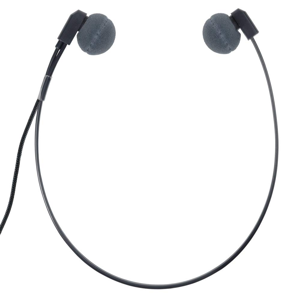ECS WordHear-O DAP 2-Prong Under-Chin Transcription Headset for Dictaphones - Professional Audio Recording Headphones for Medical, Legal & Office Dictation