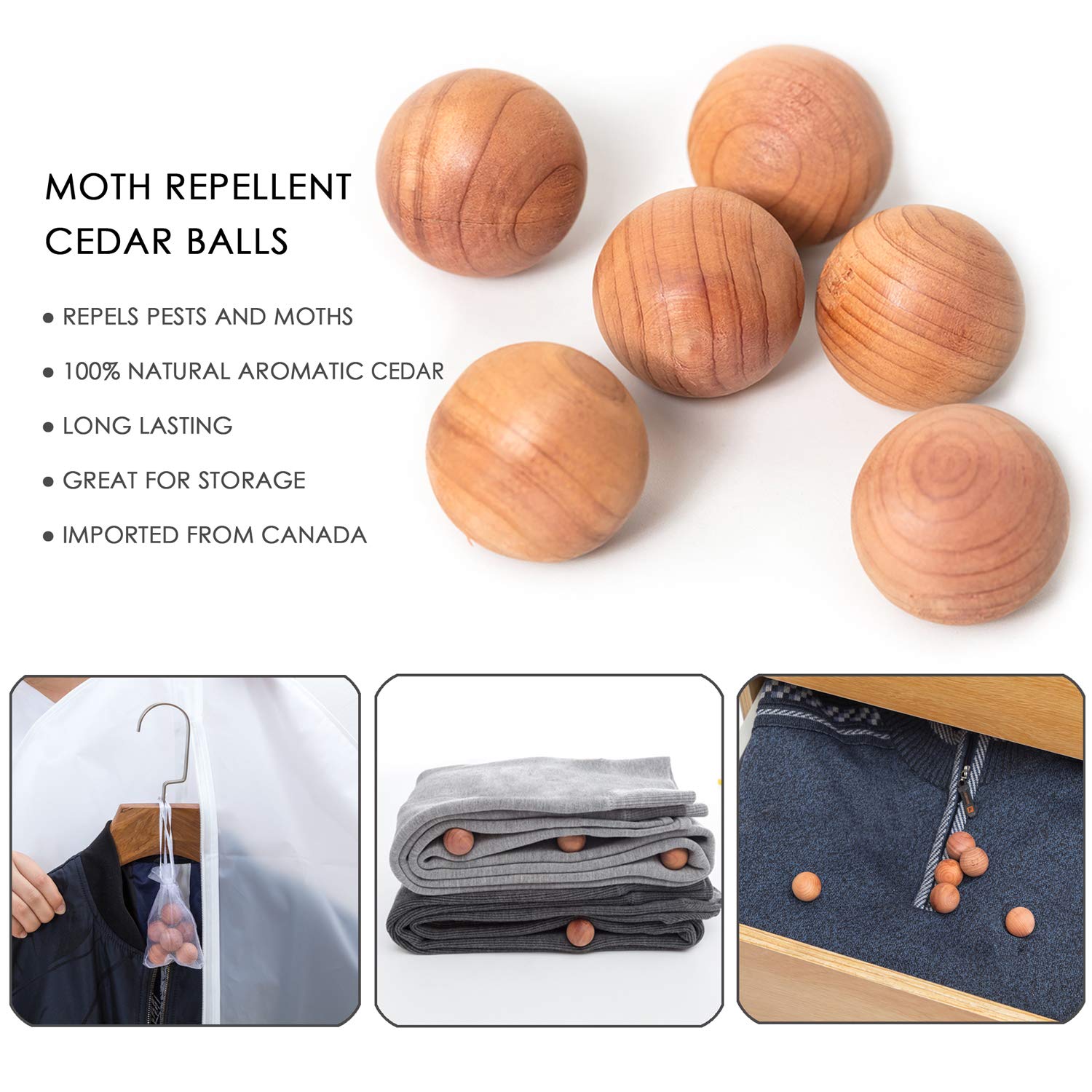 6 Pack Small Translucent Garment Bags - 31 Inch Hanging Clothing Storage with Cedar Balls for Boys & Girls Sweaters, Hoodies, Shorts | Travel, Closet Organization & Seasonal Clothes Protection