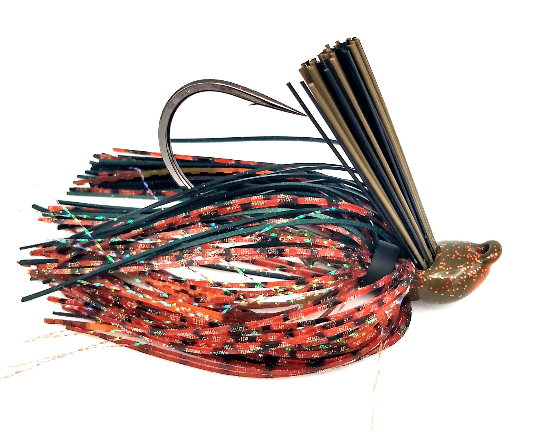 Battle Flip Jig with Double Wide Weedguard (1/2 oz) - Premium Bass Fishing Lure for Freshwater & Saltwater - Perfect for Flipping, Pitching, and Heavy Cover Fishing