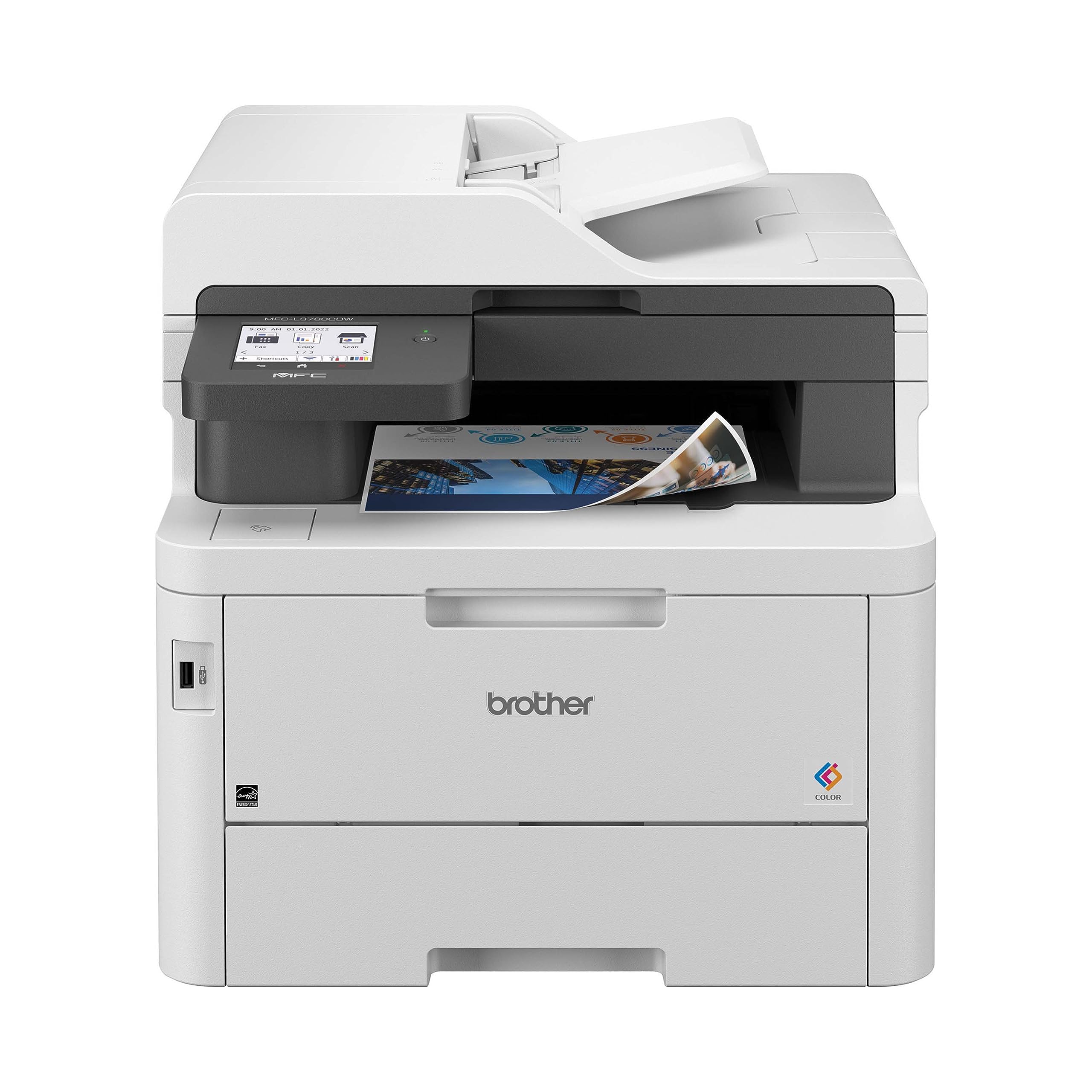 Brother MFC-L3780CDW Wireless Color Laser All-in-One Printer - Duplex Copy & Scan, High-Quality Output | 4-Month Refresh Subscription Trial | Amazon Dash Replenishment | Ideal for Home Office & Small Business Printing Needs