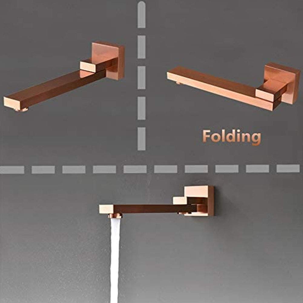 12 Inch Luxury Brass Concealed Shower System - Rainfall Shower Faucet with Hand Shower & Bath Mixer - Brushed Rose Gold Finish for Modern Bathroom & Spa Experience