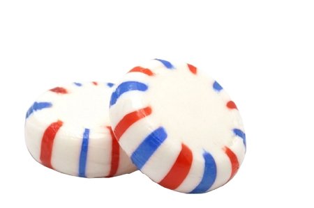 Premium Peppermint Starlight Candy - Red, White & Blue Hard Candies - 5 Pound Bulk Bag - Perfect for Holidays, Parties & Gift Giving
