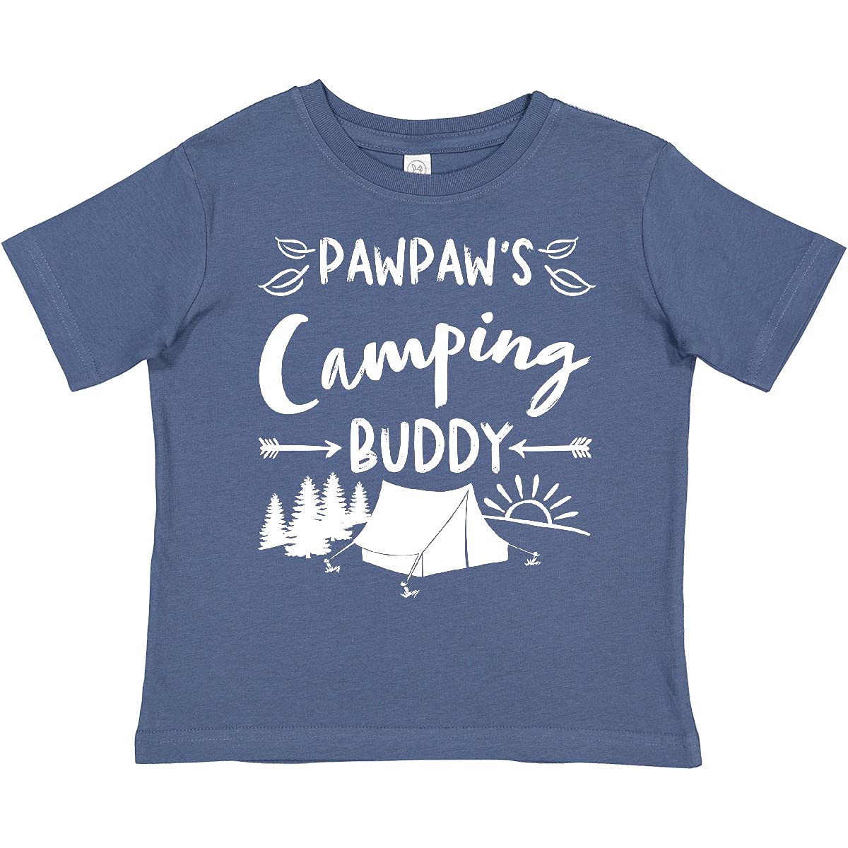 Inktastic Pawpaws Camping Buddy Toddler T-Shirt - Cute Animal Graphic Tee for Kids, Soft Cotton Comfort, Perfect for Outdoor Adventures & Family Camping Trips