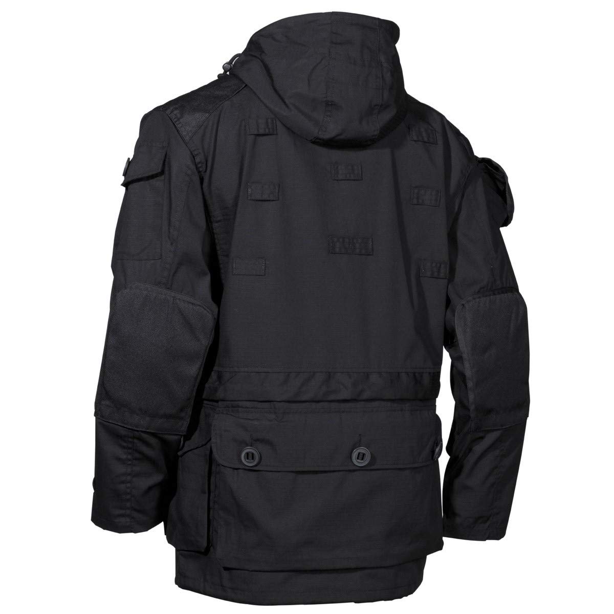 Men's Lightweight Waterproof Jacket Smock - Black Windbreaker for Outdoor Hiking & Casual Wear
