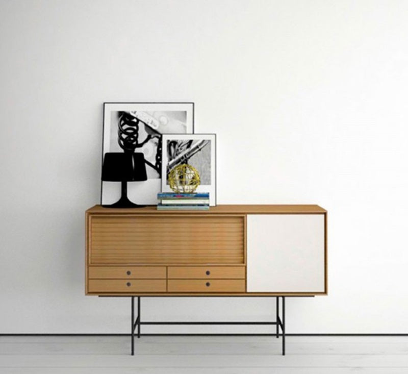 Aura A7 3-Drawer Sideboard - Modern Wooden Storage Cabinet for Living Room, Bedroom & Dining Room - Perfect for Home Organization & Decor