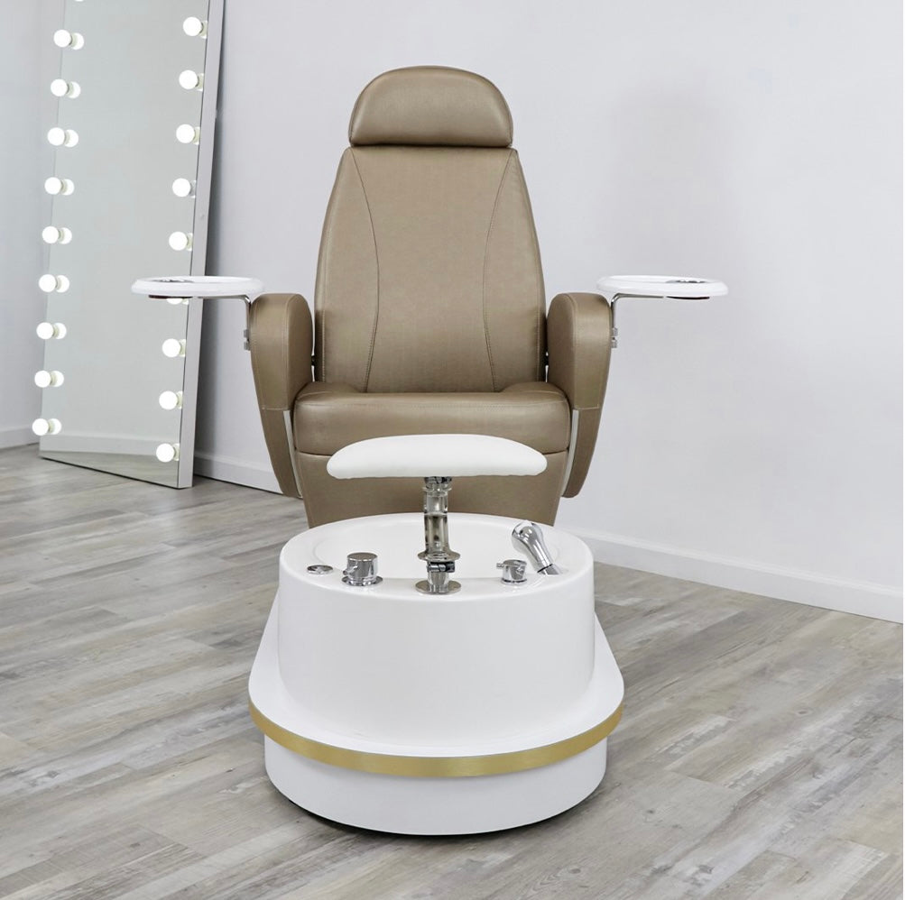 Professional Milan Pedicure Chair for Salon & Spa - Ergonomic Design, Adjustable Height, Comfortable Footrest - Perfect for Nail Technicians & Pedicure Treatments