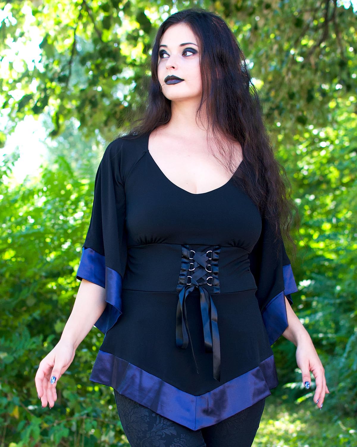 Victorian Gothic Corset Top for Women - Elegant Medieval Courtly Tunic for Halloween, Cosplay & Everyday Wear | Perfect for Renaissance Faires, LARP Events & Gothic Fashion