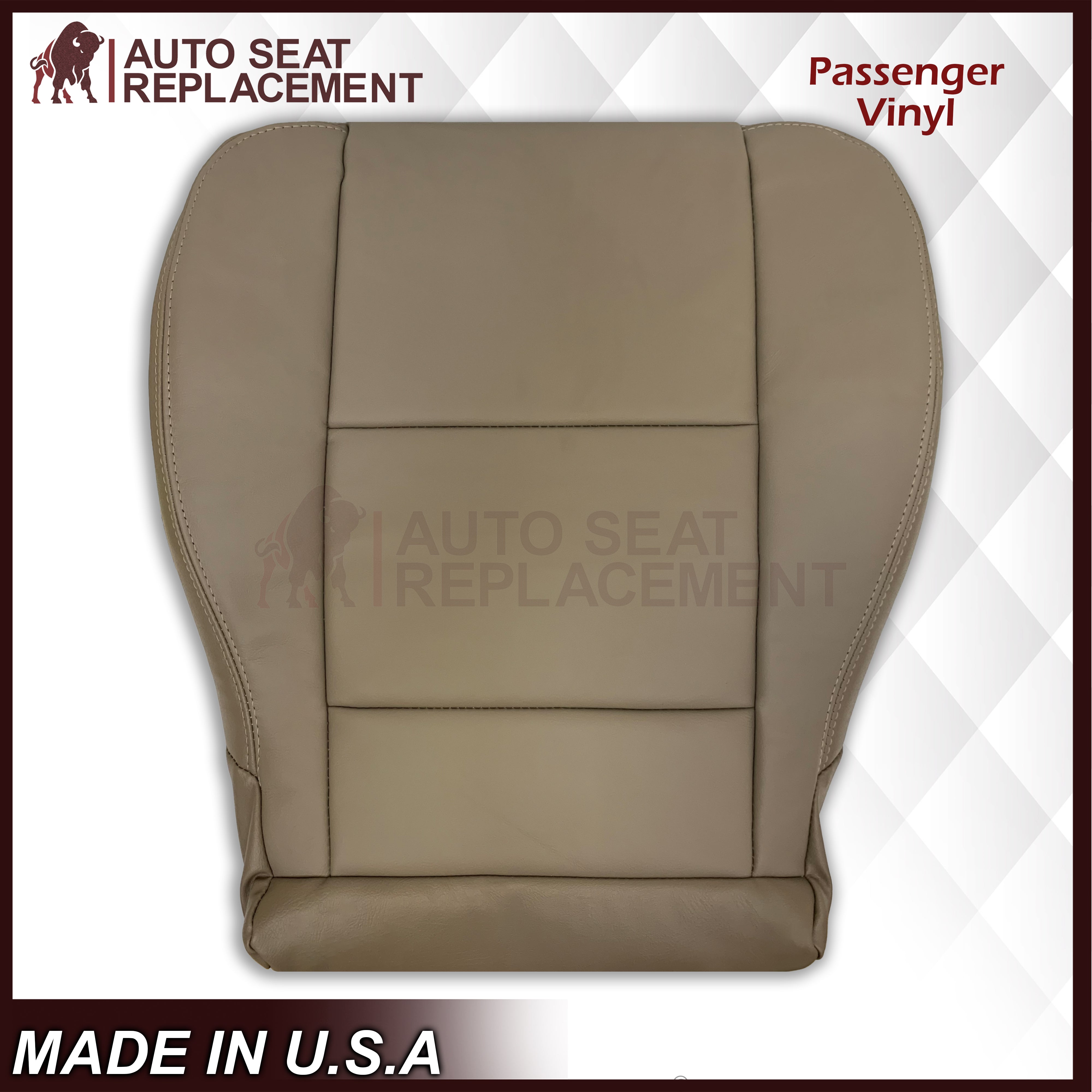 2001-2007 Toyota Sequoia Replacement Seat Covers - Top & Bottom Set (Driver/Passenger Side, Tan) | Premium Custom Fit Car Seat Covers for Comfort & Protection | Perfect for Road Trips, Daily Commutes & Off-Road Adventures