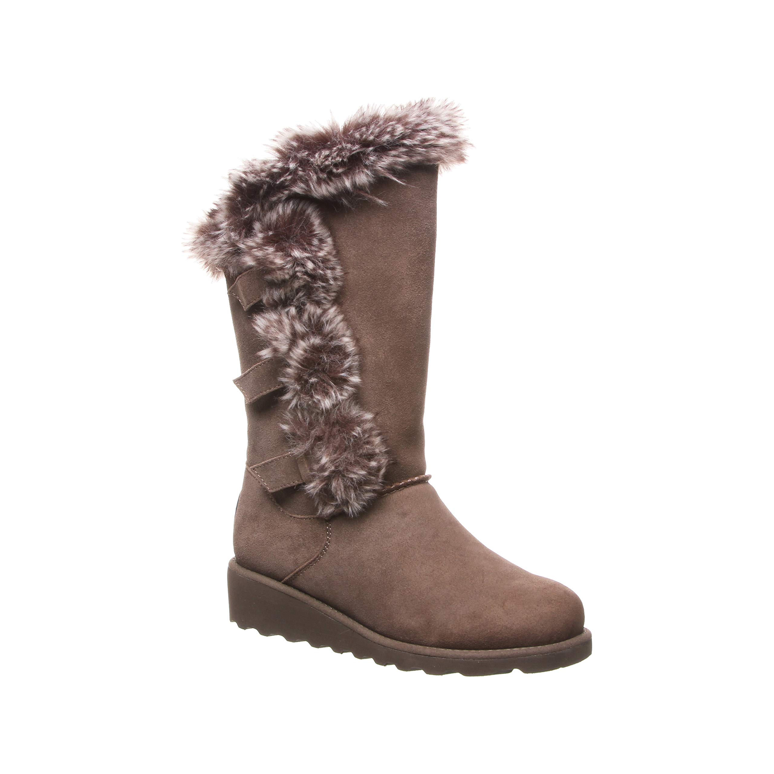 BEARPAW Women's Genevieve Suede Slip-On Winter Boots - Comfortable Ankle Booties in Multiple Colors | Cozy Casual & Outdoor Wear for Cold Weather