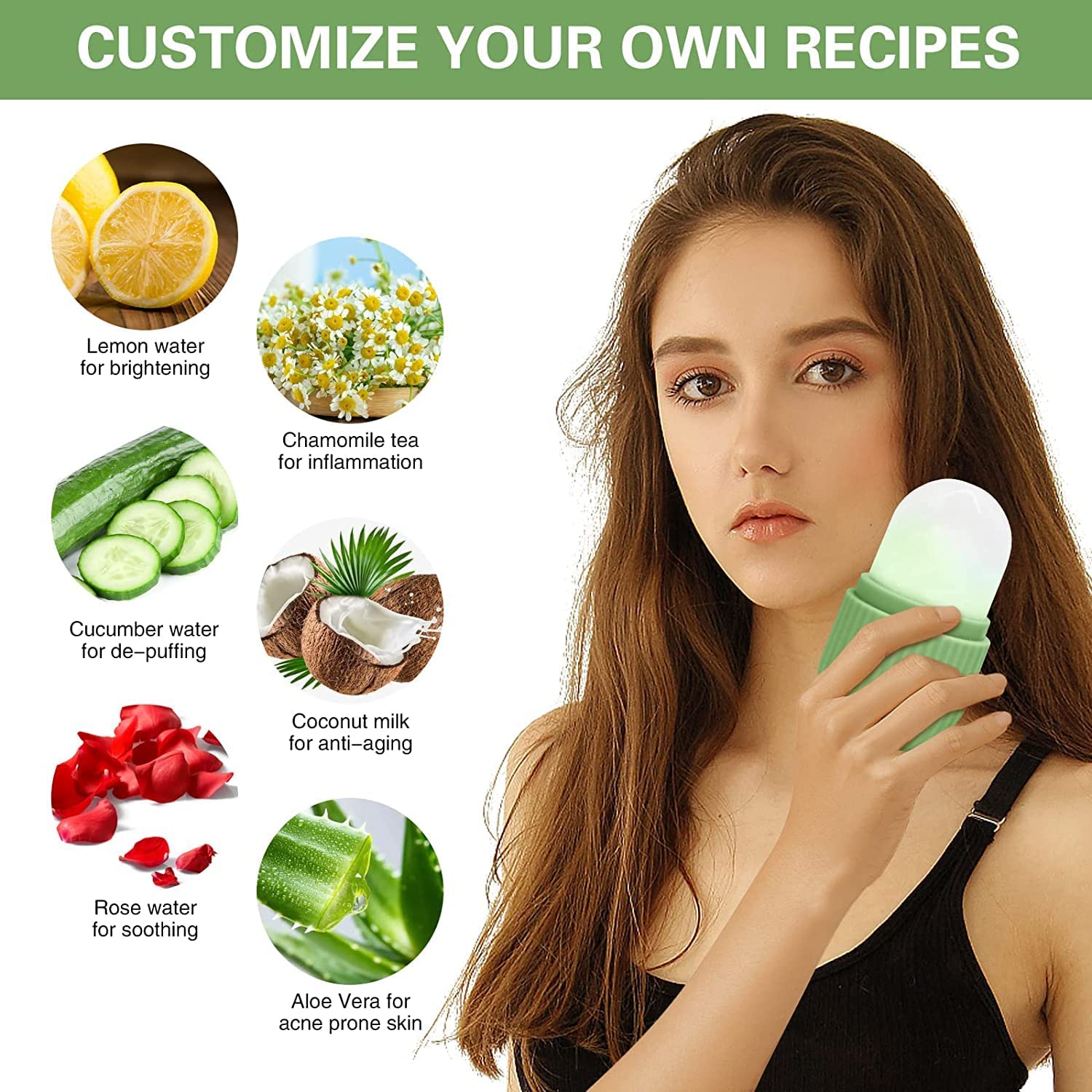 AEXONIZ Exfoliating Gloves for Body & Face - Natural Fiber Bath Gloves with Ice Roller for Tan Removal, Skin Cleansing & Exfoliation | Gentle, Sustainable & Unisex | Perfect for Spa, Shower & Skincare Routine