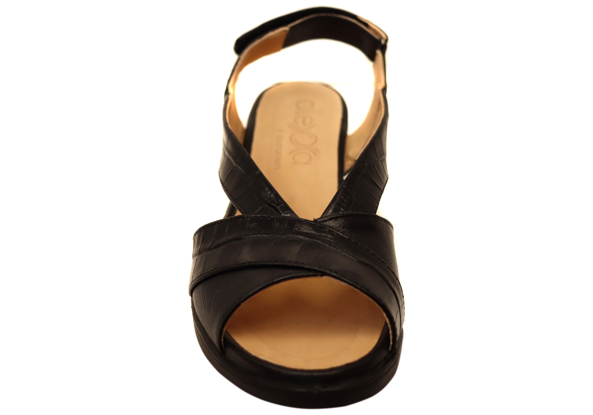 Opananken Raquel Women's Comfortable Leather Mid Heel Sandals - Stylish & Supportive for Work, Party & Summer Outings