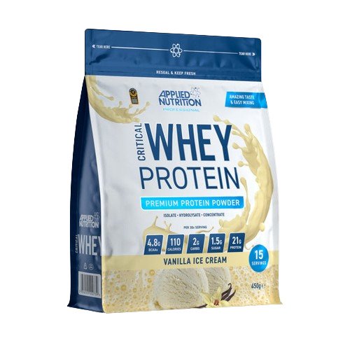 Applied Nutrition Critical Whey Protein Powder - 450g for Muscle Recovery & Growth | Post-Workout & Fitness Supplement