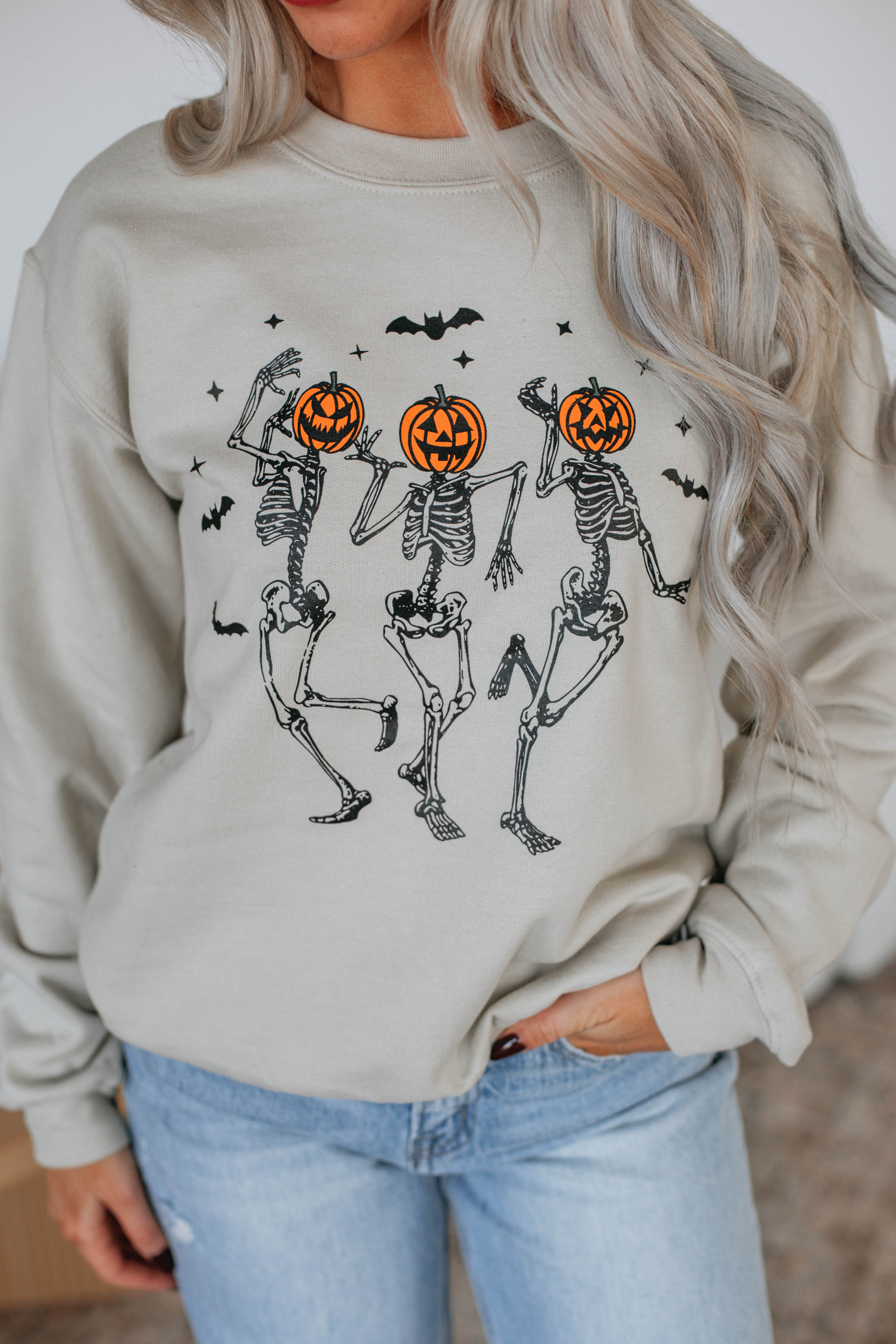 Dancing In The Moonlight Graphic Crewneck Sweatshirt - Natural Cotton Unisex Pullover for Casual Wear & Street Style
