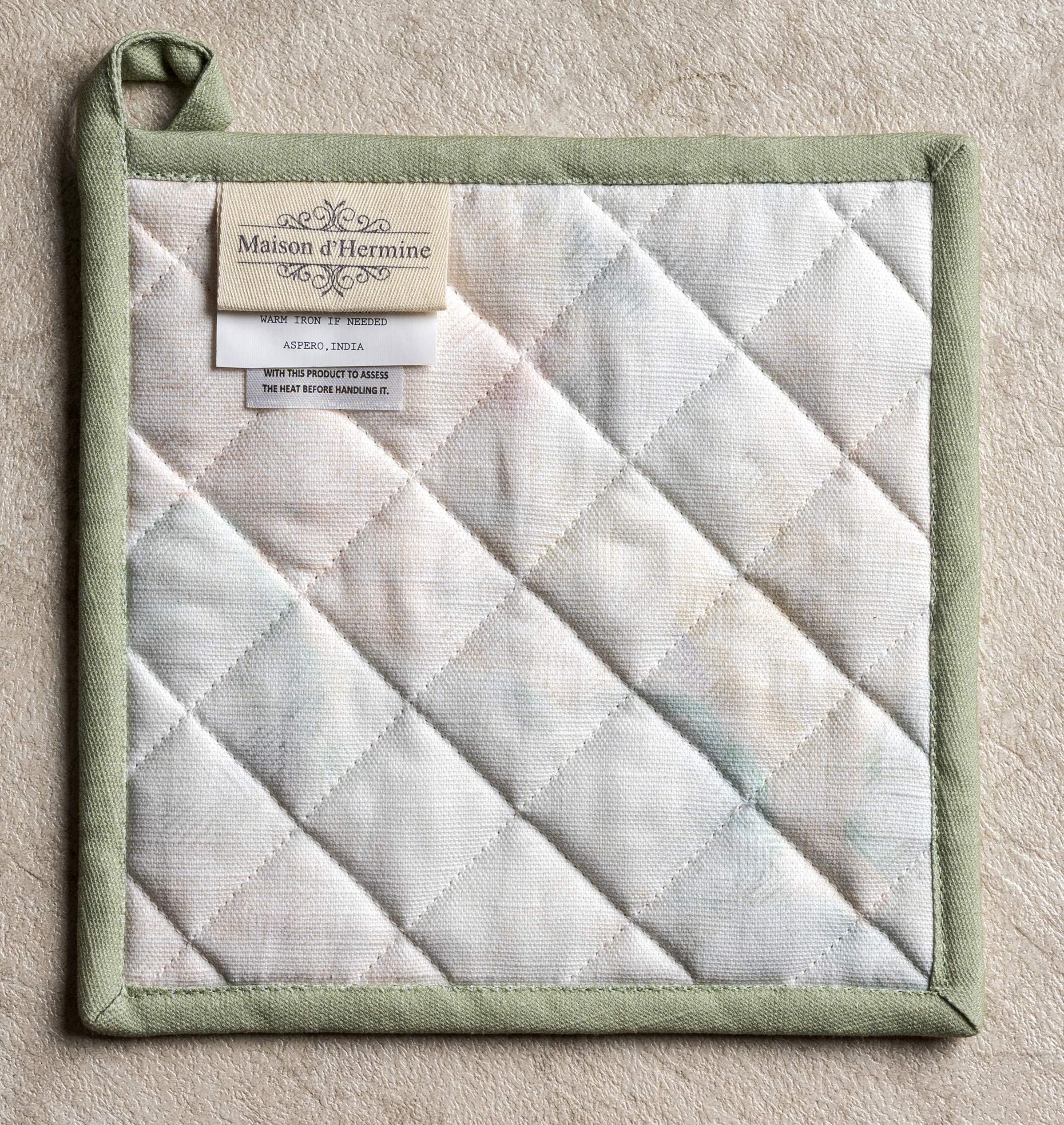 Premium 100% Cotton Pot Holders Set of 2 - 8