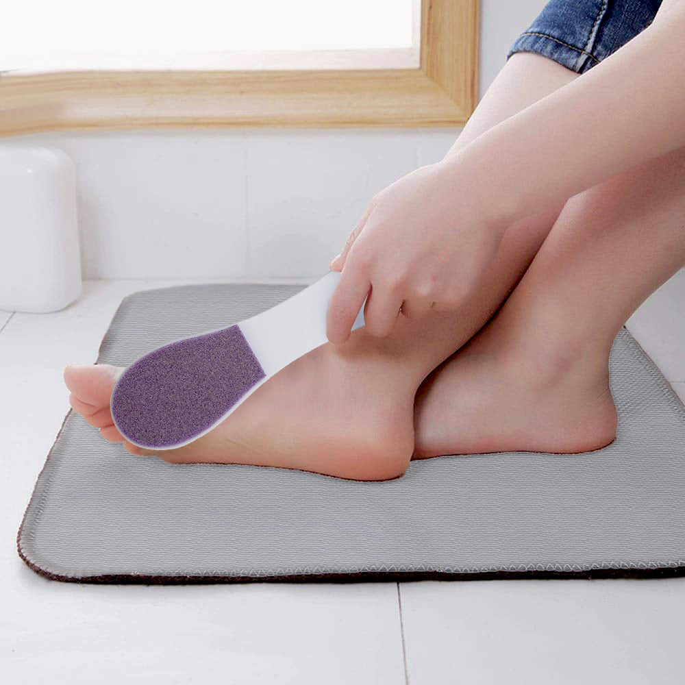 Allegro Combs Spongy Foot File & Callus Remover - Professional Pedicure Foot Scrubber for Smooth Heels - Perfect for Home Pedicure & Foot Care Routine