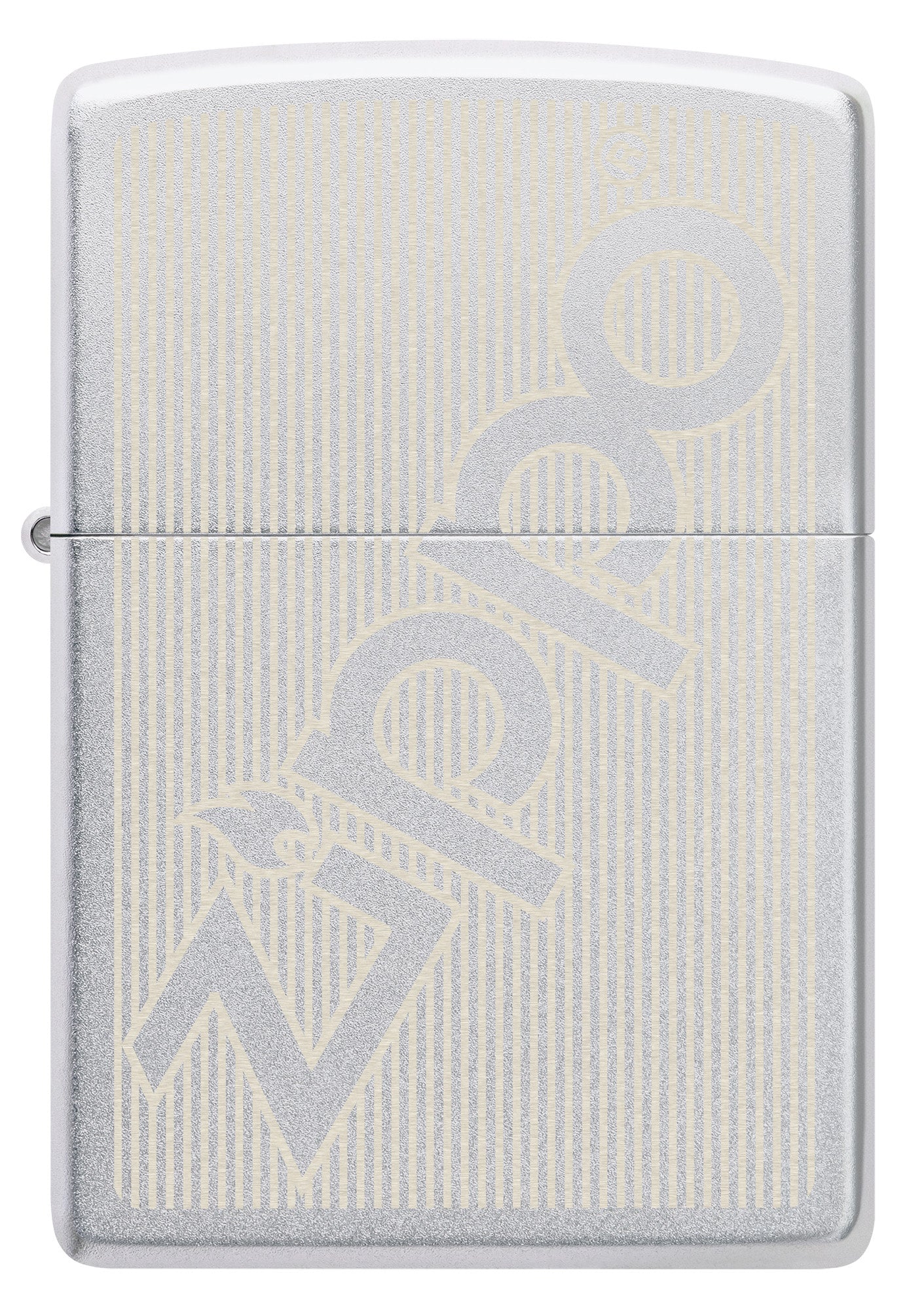 Stylish Pinstripe Zippo Lighter - Premium Windproof Metal Lighter for Outdoor Camping, Hiking & Everyday Carry