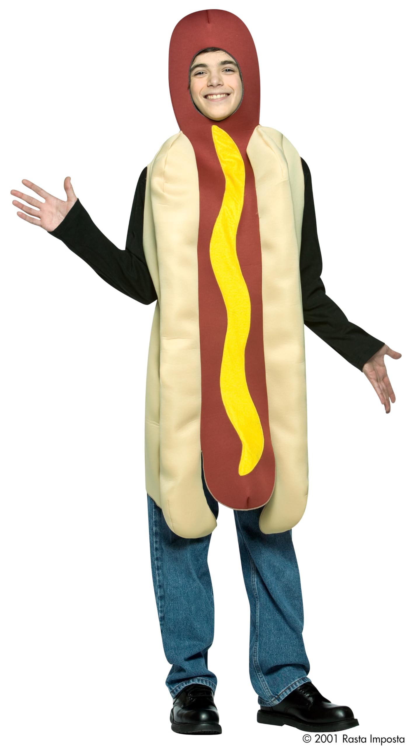 Rasta Imposta Lightweight Hot Dog Costume for Teens - Fun Halloween & Cosplay Outfit