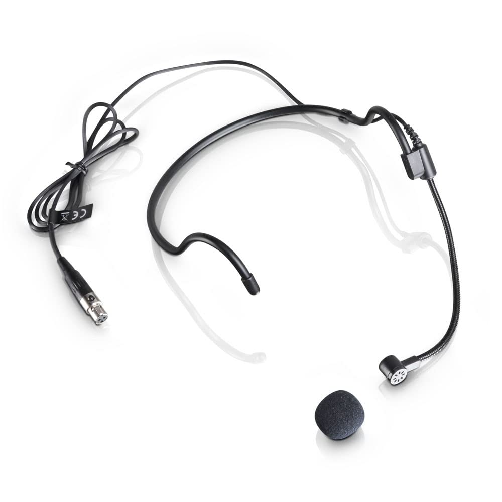 LD Systems WS 100 MH 1 Professional Wireless Headset with Microphone - Ideal for Podcasting, Gaming & Online Meetings