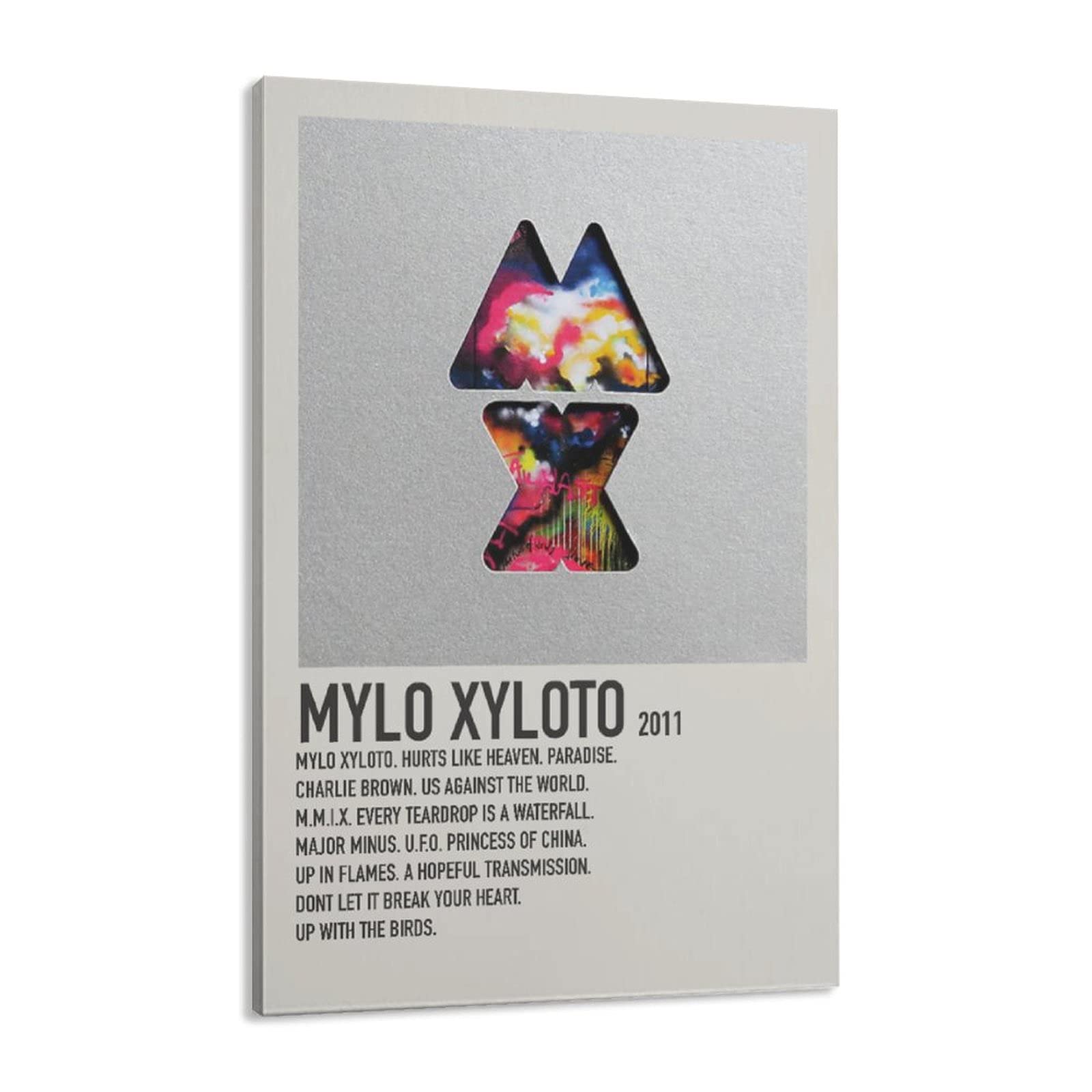 Coldplay MYLO XYLOTO Canvas Poster - 24x36 inch (60x90cm) Framed Music Wall Art for Bedroom, Office & Gift - Perfect for Music Lovers & Home Decor