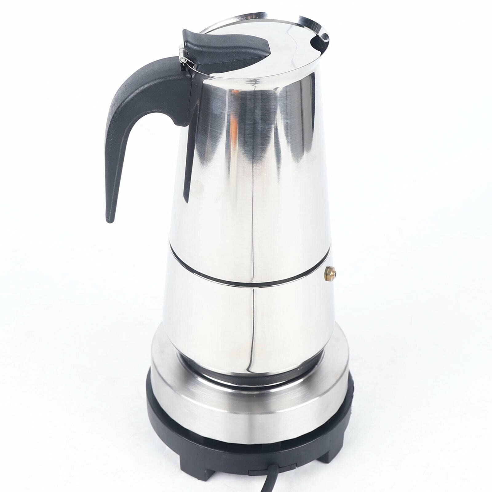 Premium 450ml 9-Cup Stovetop Espresso Maker - Stainless Steel Moka Pot for Rich Italian Coffee | Perfect for Home Brewing, Camping & Gifts