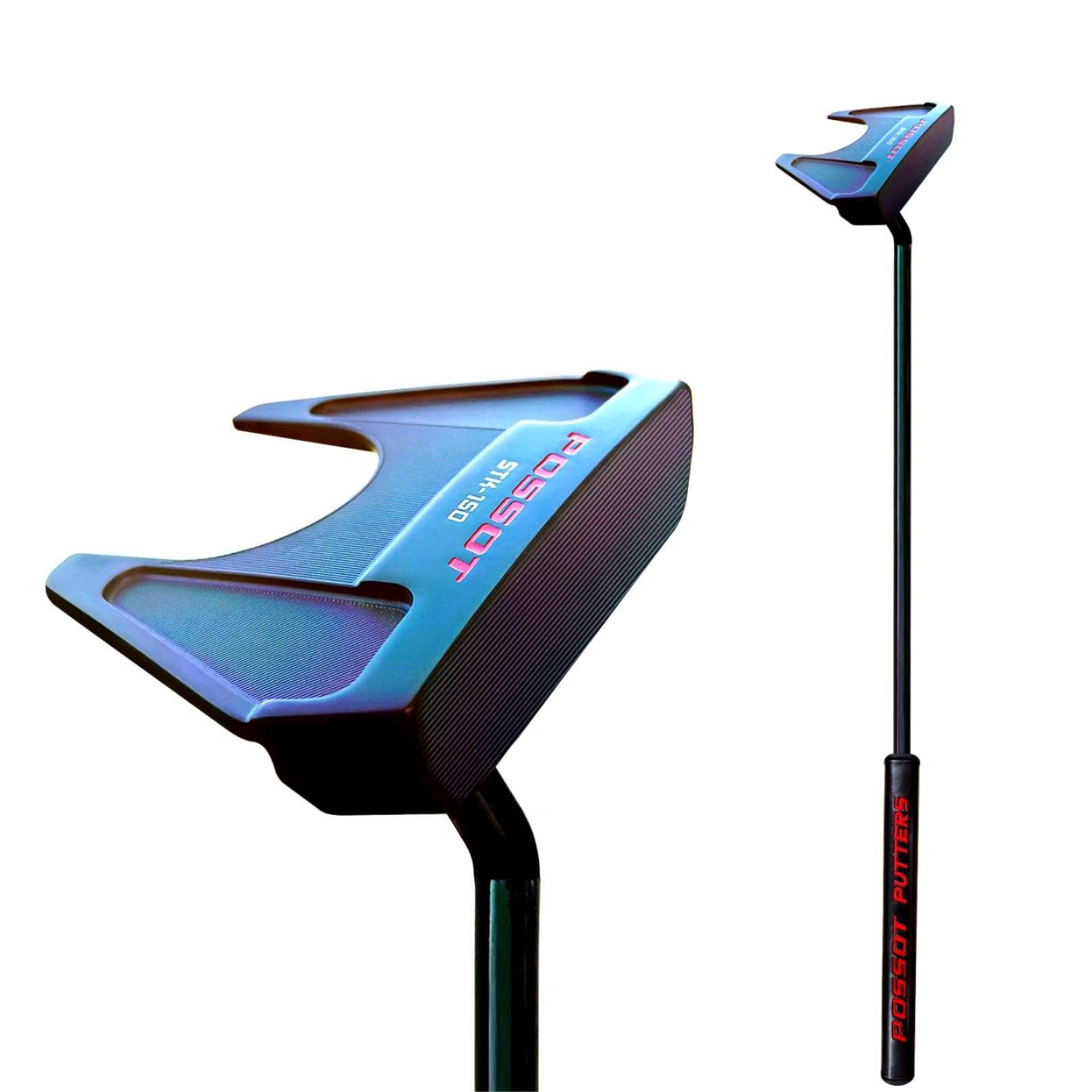 Premium Mallet Golf Putter for Men & Women - High-Performance PU Grip with Exquisite Embroidery | Perfect for Practice, Tournaments & Improving Your Short Game