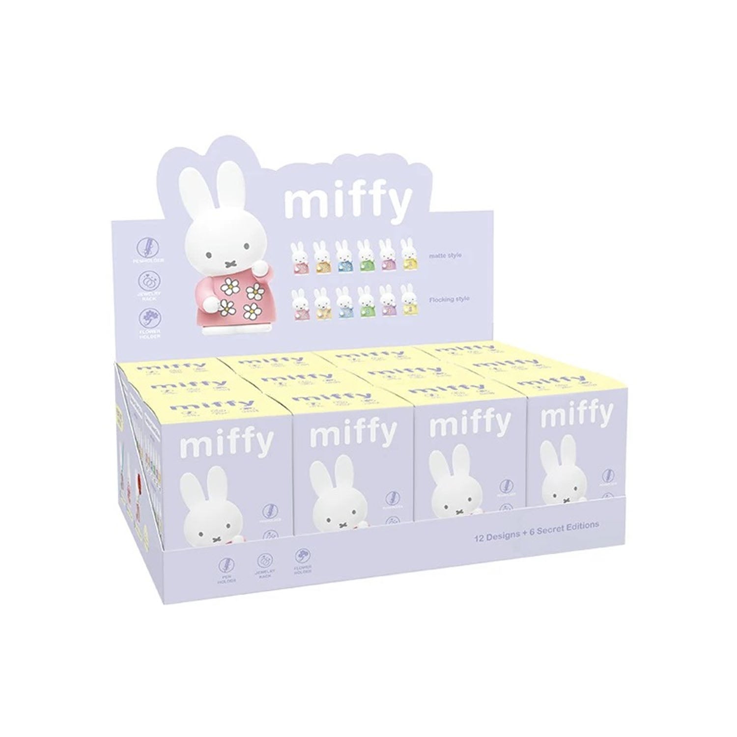 MIFFY Holder Series Collectible Blind Box - Cute Mini Figurines for Home Decor, Office Desk & Gift Giving